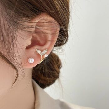 Cute Pearl Look Korean Earring