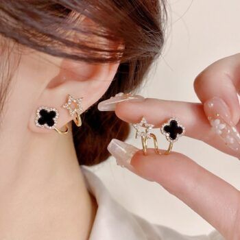 black star joy korean earring