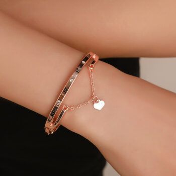 Heart Shape Cham Bracelet