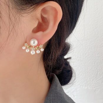 Peal Bead Stud Korean Earring