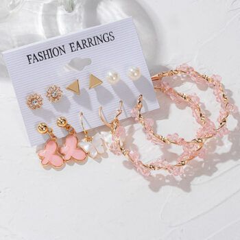 Sparkly Pairs Combo Korean Earring