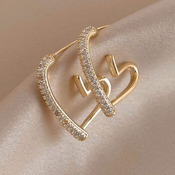Beautiful Heart Shape Korean Earring