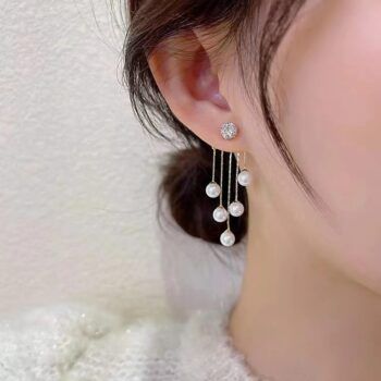 Elegant Pearl Drop Korean Earring
