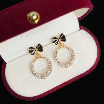 Sparkl Star Black Korean Earring